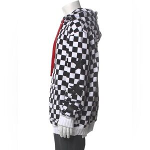 Amiri print crew neck hoodie plaid